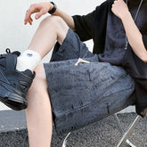 Hearujoy Summer Shorts Men Fashion Retro Hole Shorts Men Streetwear Hip-hop Loose Distressed Shorts Mens Large Sizes Vintage Shorts 5XL